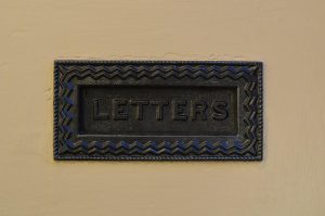 A photo of a letter box to support an article on IELTS letter writing task 1.