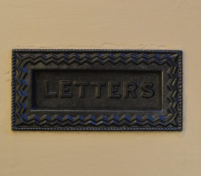 A photo of a letter box to support an article on IELTS letter writing task 1.